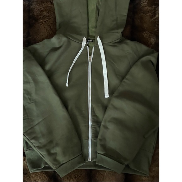 Fashion Nova curve hunter green jogger set - Picture 1 of 2
